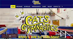 Desktop Screenshot of catsgymnastics.com