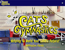 Tablet Screenshot of catsgymnastics.com